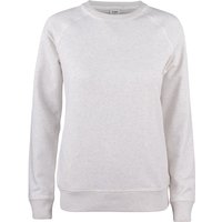 CLIQUE Premium Bio-Baumwoll Roundneck Sweatshirt Damen 925 - natur meliert L von CLIQUE