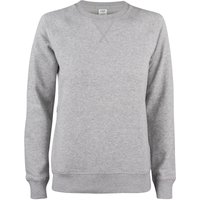CLIQUE Premium Bio-Baumwoll Roundneck Sweatshirt Damen 95 - grau meliert M von CLIQUE