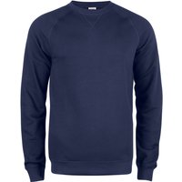 CLIQUE Premium Bio-Baumwoll Roundneck Sweatshirt Herren 580 - dunkelblau M von CLIQUE