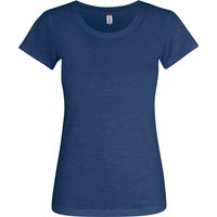 CLIQUE Slub T-Shirt Damen 565 - blau meliert M von CLIQUE