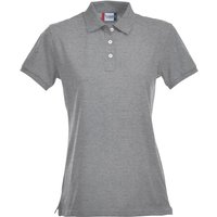 CLIQUE Stretch Premium Poloshirt Damen 95 - grau meliert XL von CLIQUE