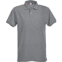 CLIQUE Stretch Premium Poloshirt Herren 95 - grau meliert XS von CLIQUE