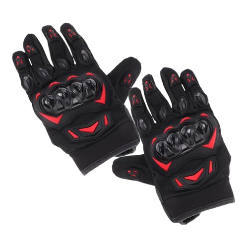 CLISPEED 1 Paar Handschuhe für Fahrradhandschuhe Atmungsaktive Handschuhe Outdoor Handschuhe Outdoor-Handschuhe Schutzhandschuhe rutschfeste Handschuhe Handball-Handschuhe Samt rot von CLISPEED