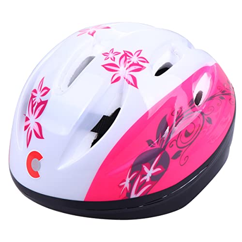 CLISPEED Kinder-Fahrradhelm Kinder-Skating-Kopfbedeckung Schützender Kopfschutz Kinder-Rollschuhhelm Für Outdoor-Sportarten 5–8 Jahre Kinder Rosa M von CLISPEED