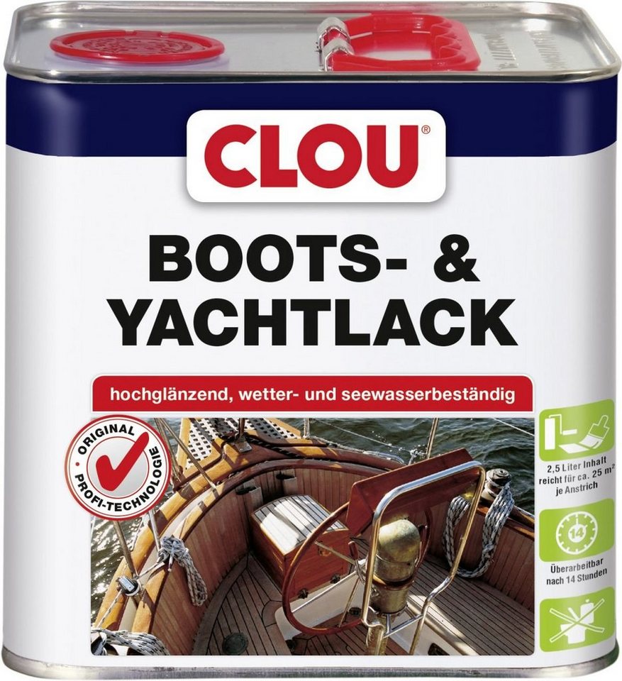 CLOU Holzschutzlasur Clou Bootslack 2,5 L von CLOU