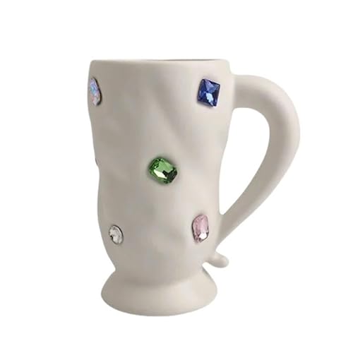 CLXLYU Kaffeetasse Steinbecher Keramik Kaffee Tasse Frühstück Milk Haferflocken Tasse Arbeit Büro Wasser Tasse Paar Geschenk Paar-A-330 Ml von CLXLYU