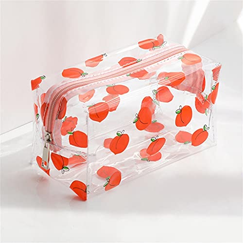 CMBSSTBB Großes wasserdichtes transparentes Federmäppchen für Schreibwaren, Geschenk, Mädchen, Studenten, Bleistiftbeutel, Kawaii-Make-up, Kosmetiktasche, Reisetaschen (Silber) von CMBSSTBB