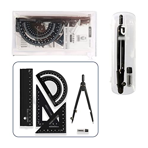 CMBSSTBB Mathe-Kompass, mathematischer Geometrie-Kompass, Schüler-Mathe-Geometrie-Werkzeugset, Zeichenkompass, multifunktionale Schüler verwenden Kompass-Set (Größe: B) von CMBSSTBB
