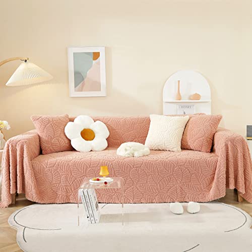 CMBSSTBB Sofadecke, Flauschige, weiche, warme, verdickte Sofa-Überwurfdecke, doppelseitige Sofabezug-Überwürfe für Sofa, Ecksofa-Überwurf, Wohnzimmer-Dekoration/Rosa/180 x 260 cm (Rosa 180 x 180 cm) von CMBSSTBB