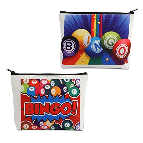 Bingo-Liebhaber-Geschenk, lustige Bingo-Geschenke, Bingo-Make-up-Tasche, Kosmetiktasche, Bingo-Spieler, Geschenke, Reise-Organizer-Etui, 202347 Bingo-Tasche One, Make-up-Tasche von CMNIM
