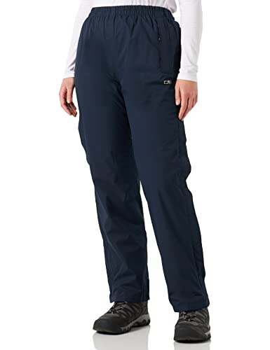 CMP - Regenfeste Damenhose mit Futter und durchgehenden seitlichen Reißverschlüssen, Schwarz Blau, L CMP - Regenfeste Damenhose mit Futter und durchgehenden seitlichen Reißverschlüssen, Schwarz Blau, L von CMP