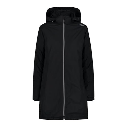 CMP, COAT ZIP HOOD, 32Z1406, Basic Black, D38, Woman CMP, COAT ZIP HOOD, 32Z1406, Basic Black, D38, Woman von CMP