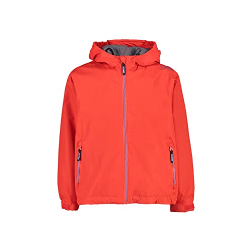 CMP Jungen Regenjacke Aus Reißfestem Polyester Für Kinder Jacket, Feuer, 116 EU von CMP