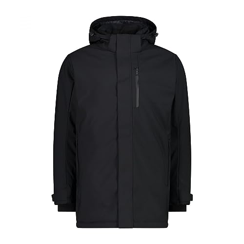 CMP, PARKA SNAPS HOOD, 33K3847, Basic Black, 54, Man von CMP