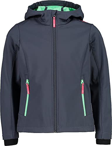 CMP - Softshelljacke für Kinder, Asphalt-Minze, 128 von CMP