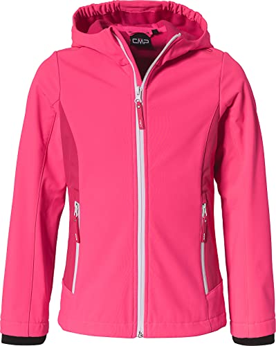 CMP Unisex Kinder Softshelljacke Für KID G JACKET FIX HOOD, GLOSS-FRAGOLA, 164 EU von CMP