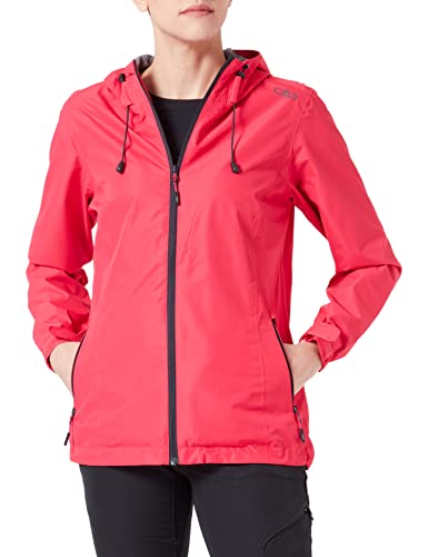 CMP - Damen-Regenjacke aus Ripstop-Polyester, Erdbeere, D42 CMP - Damen-Regenjacke aus Ripstop-Polyester, Erdbeere, D42 von CMP