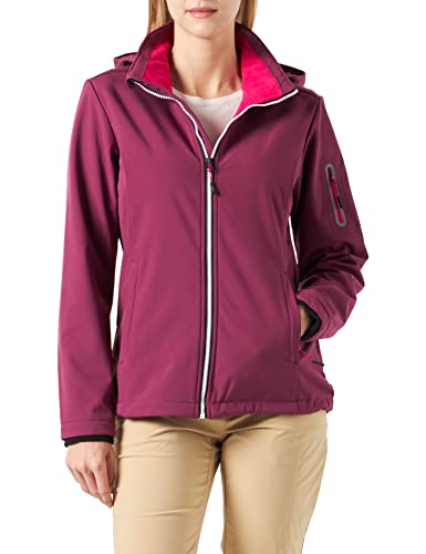 CMP Damen Woman Zip Hood Jacket, Amaranth, 44 EU von CMP