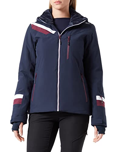 CMP - Damen-Skijacke mit abnehmbarer Kapuze, Schwarz Blau, D42 CMP - Damen-Skijacke mit abnehmbarer Kapuze, Schwarz Blau, D42 von CMP