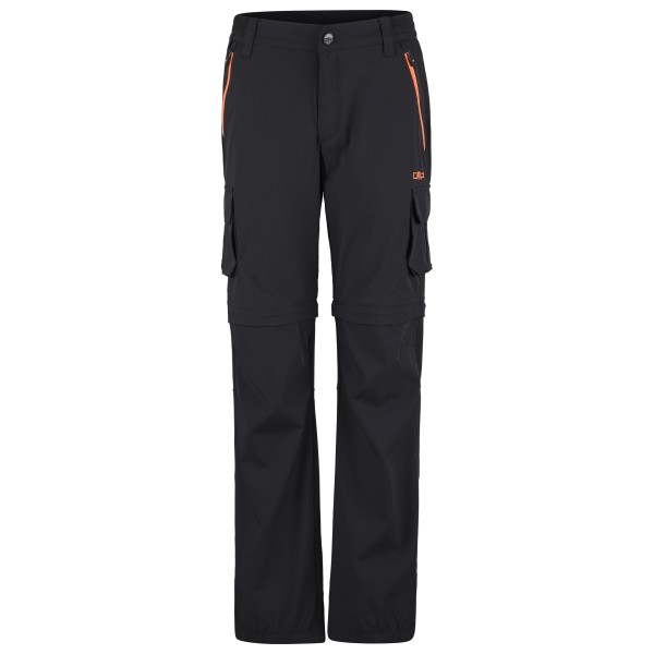 CMP - Boy's Zip Off Pant 4-Way Stretch - Trekkinghose Gr 104 schwarz von CMP