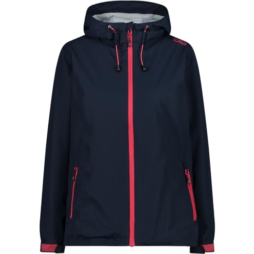 CMP Damen Damenjacke Mit Fester Kapuze Jacke, Schwarz Blau, 4XL EU CMP Damen Damenjacke Mit Fester Kapuze Jacke, Schwarz Blau, 4XL EU von CMP