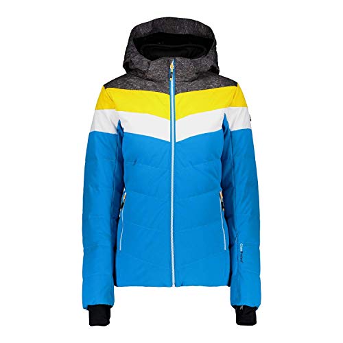 CMP - Stretch-Skijacke für Damen mit abnehmbarer Kapuze, Blaues Juwel, D36 von CMP