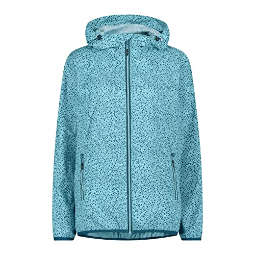 CMP Damen Damenjacke Mit Regenkapuze Regenjacke, Wassertiefer See, XXS EU CMP Damen Damenjacke Mit Regenkapuze Regenjacke, Wassertiefer See, XXS EU von CMP
