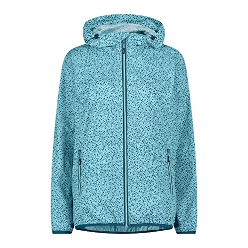 CMP Damen Damenjacke Mit Regenkapuze Regenjacke, Wassertiefer See, XXS EU von CMP