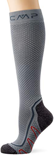 CMP Damen Hohe Trekking-wollsocken Socken, Grau, 43-45 EU CMP Damen Hohe Trekking-wollsocken Socken, Grau, 43-45 EU von CMP