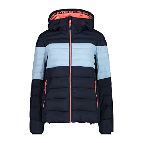 CMP Damen Hoodie Jacke, Black Blue, 44 CMP Damen Hoodie Jacke, Black Blue, 44 von CMP