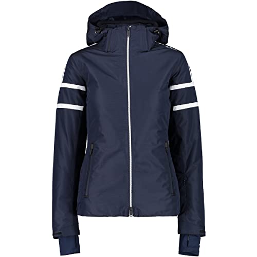 CMP Damen Hoodie Zip Jacke, Black Blue, 40 CMP Damen Hoodie Zip Jacke, Black Blue, 40 von CMP