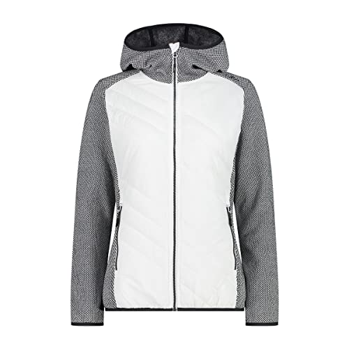 CMP Damen Hybrid Hoodie Jacke, Bianco, 40 CMP Damen Hybrid Hoodie Jacke, Bianco, 40 von CMP