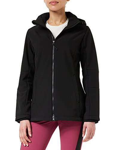 CMP - Damen-Softshelljacke mit abnehmbarer Kapuze, Schwarz, D38 CMP - Damen-Softshelljacke mit abnehmbarer Kapuze, Schwarz, D38 von CMP