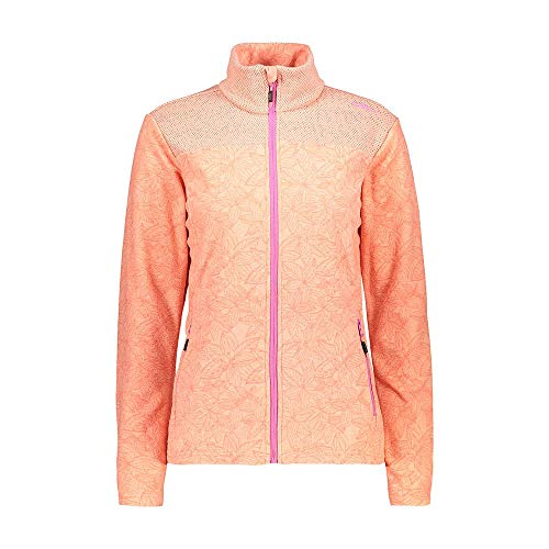 CMP Damen Knit Tech Jacke mit durchgehendem Reißverschluss, Flamingo, 54 CMP Damen Knit Tech Jacke mit durchgehendem Reißverschluss, Flamingo, 54 von CMP
