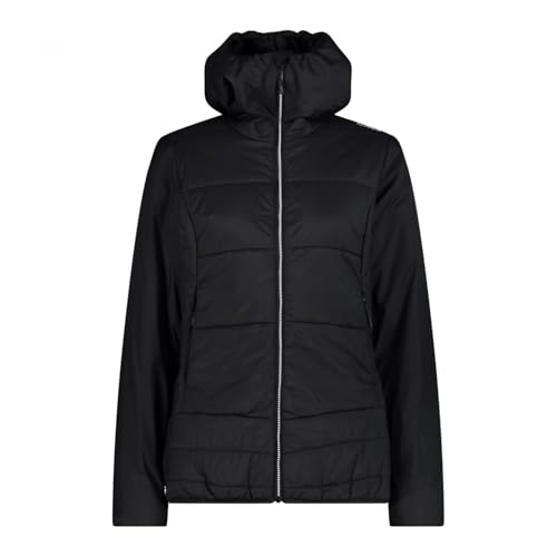 CMP - Damen Nylon Jacke mit Kapuze, Schwarz, 50 von CMP