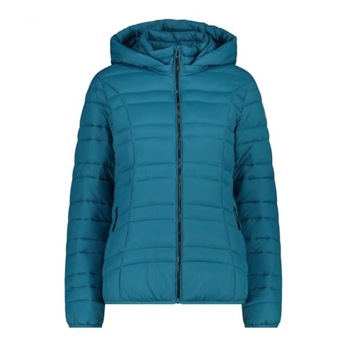 CMP - Damen Nylon Jacke mit abnehmbarer Kapuze, Teal, 40 von CMP