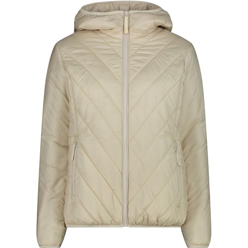 CMP - Damen Nylon Jacke mit fester Kapuze, Vanille, 46 CMP - Damen Nylon Jacke mit fester Kapuze, Vanille, 46 von CMP