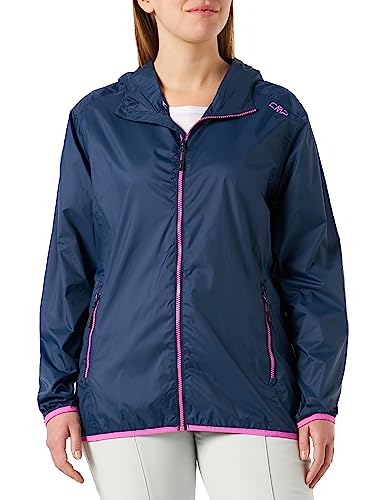 CMP - Damen-Regenjacke mit fester Kapuze, Blau, D38 CMP - Damen-Regenjacke mit fester Kapuze, Blau, D38 von CMP
