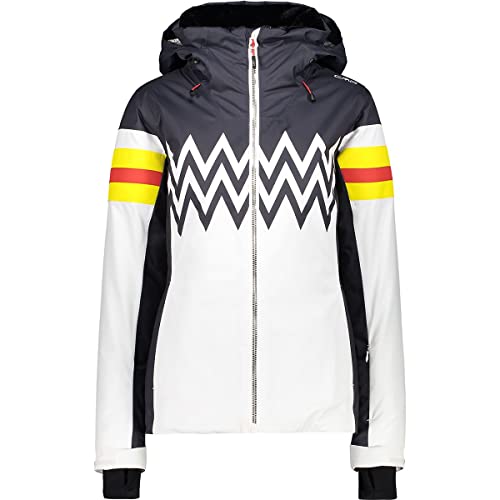 CMP - Damen-Skijacke aus Twill mit fester Kapuze, Weiss, D44 CMP - Damen-Skijacke aus Twill mit fester Kapuze, Weiss, D44 von CMP
