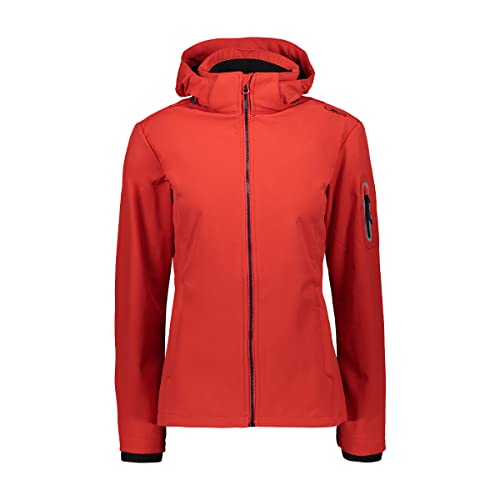 CMP - Damen-Softshelljacke mit abnehmbarer Kapuze, Ferrari-Nero, D38 CMP - Damen-Softshelljacke mit abnehmbarer Kapuze, Ferrari-Nero, D38 von CMP