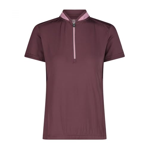 CMP Damen Stretch Radtrikot, Plum, 46 von CMP