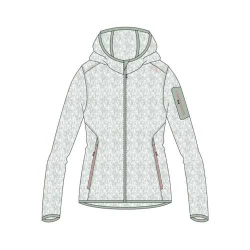 CMP Damenjacke aus Knit-Tech mit fester Kapuze, 36 CMP Damenjacke aus Knit-Tech mit fester Kapuze, 36 von CMP