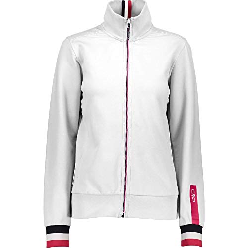 CMP Damen Sweat Jacke Sweatshirt, Bianco, 38 CMP Damen Sweat Jacke Sweatshirt, Bianco, 38 von CMP