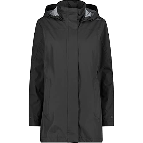 CMP - Damenjacke mit Kapuze und Druckknöpfen, Schwarz, L CMP - Damenjacke mit Kapuze und Druckknöpfen, Schwarz, L von CMP