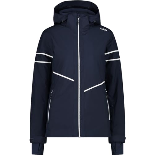 CMP Damen Damenjacke Mit Kapuze Und Reißverschluss Skijacke, Schwarz Blau, L EU CMP Damen Damenjacke Mit Kapuze Und Reißverschluss Skijacke, Schwarz Blau, L EU von CMP