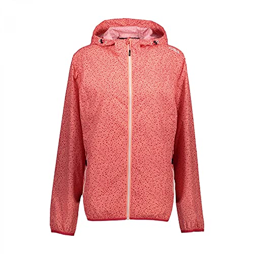 CMP Damen Damenjacke Mit Regenkapuze Jacke Aus Reißfestem Polyamid, Koralle, XL EU von CMP