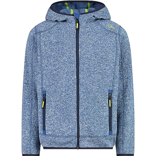 CMP ERROR:#N/A Kinder-knit-tech-jacke Knit-Tech Kinder Jacke Mit Fester Kapuze, Staubiger Blauer Stein, 104 EU von CMP