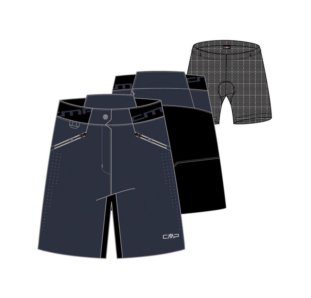 CMP Fahrradhose CMP Damen Short Free Bike Bermuda with Inner 33C6356 CMP Fahrradhose CMP Damen Short Free Bike Bermuda with Inner 33C6356 von CMP