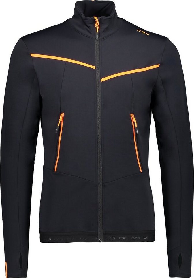 CMP Fleecejacke MAN JACKET NERO-ORANGE FLUO von CMP