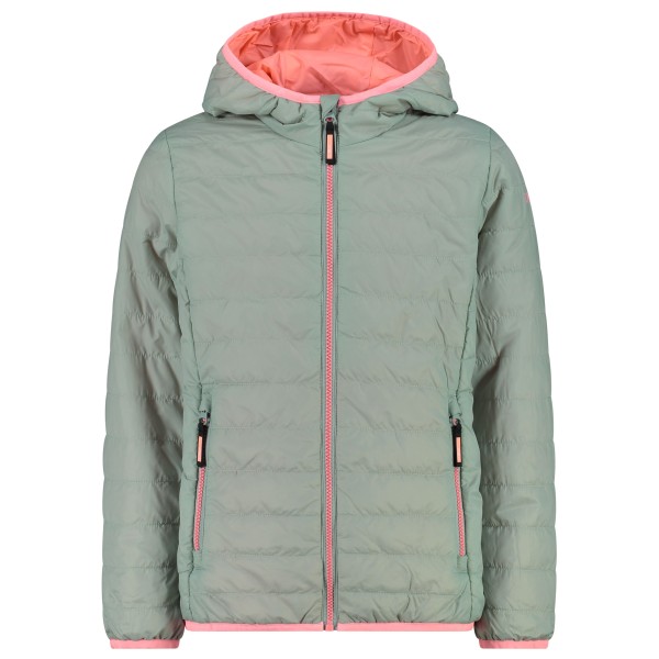 CMP - Girl's Padded Jacket Fix Hood - Kunstfaserjacke Gr 110 grau von CMP